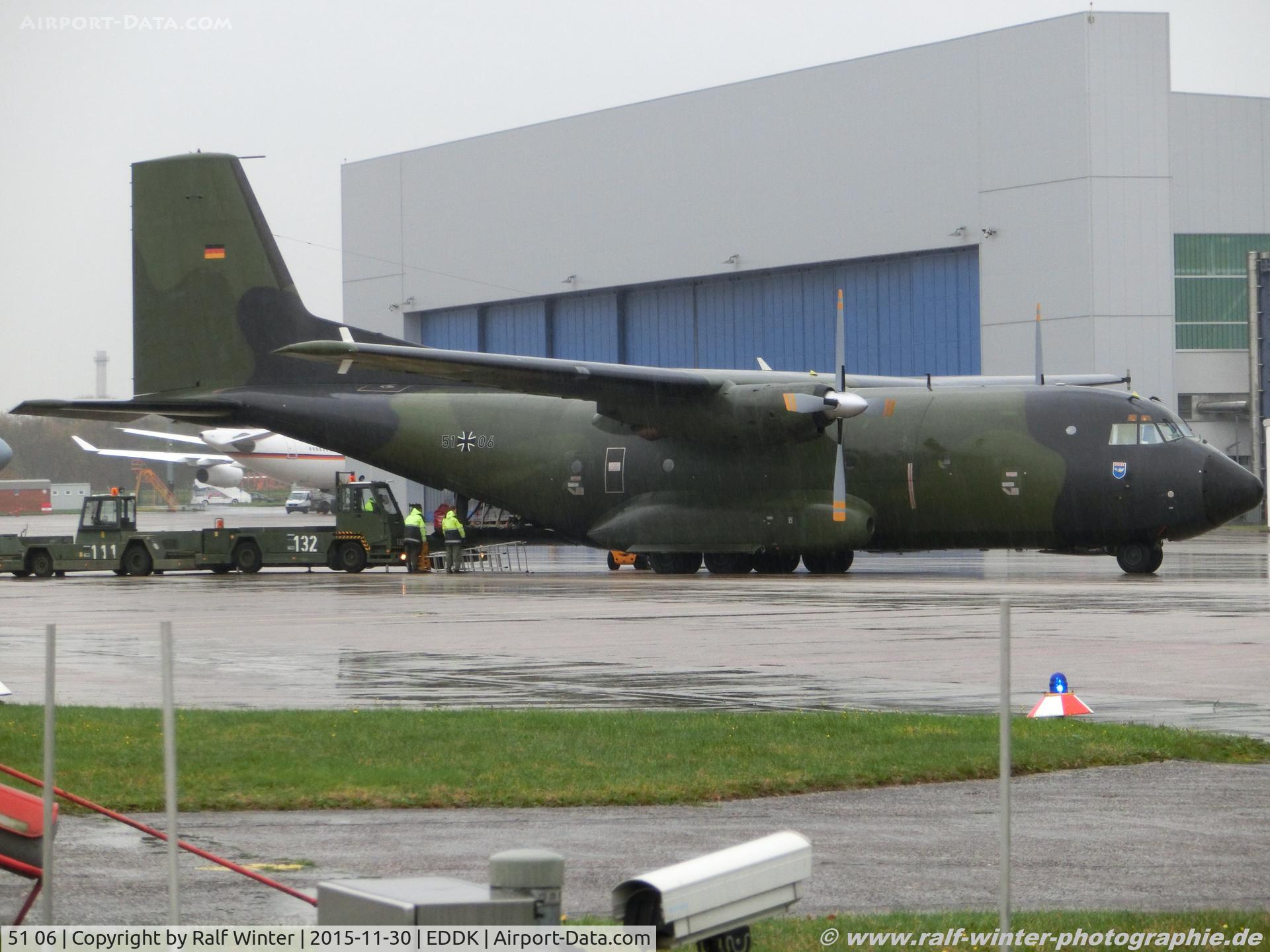 51 06, 1971 Transall C-160D C/N D-143, Transall C-160D - GAF German Air Force - D143 - 51+06 - 30.11.2015 - CGN