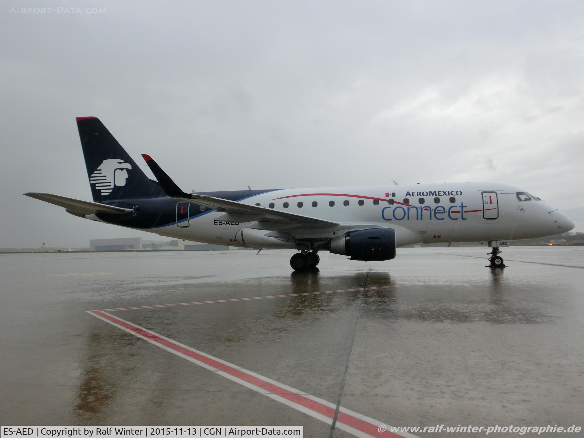 ES-AED, 2005 Embraer 170LR (ERJ-170-100LR) C/N 17000112, Embrear ERJ-170ST - OV ELL Estonian Air reg Aeromexico connect livery - 17000112 - ES-AED - 13.11.2015 - CGN