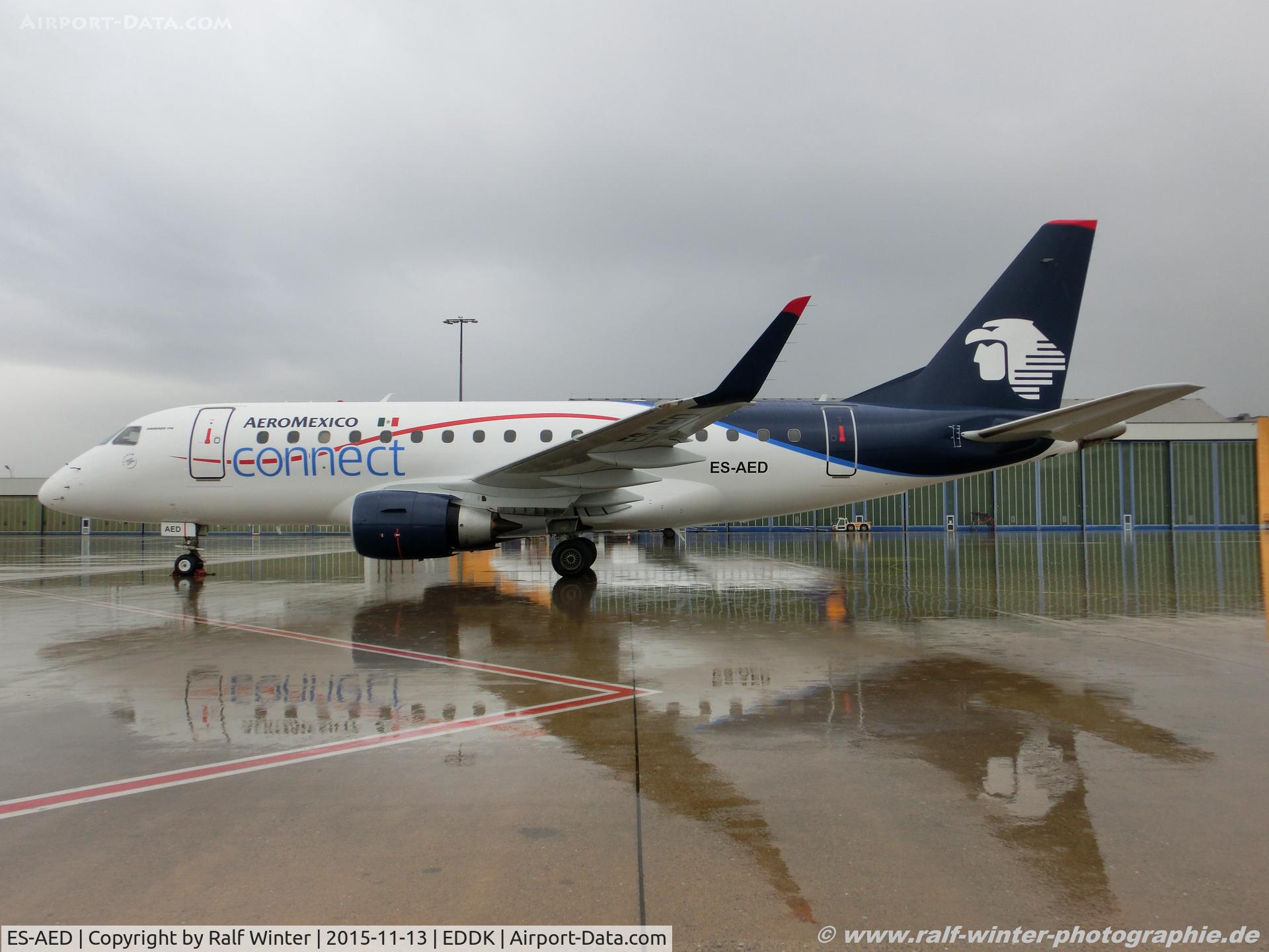 ES-AED, 2005 Embraer 170LR (ERJ-170-100LR) C/N 17000112, Embrear ERJ-170ST - OV ELL Estonian Air reg Aeromexico connect livery - 17000112 - ES-AED - 13.11.2015 - CGN