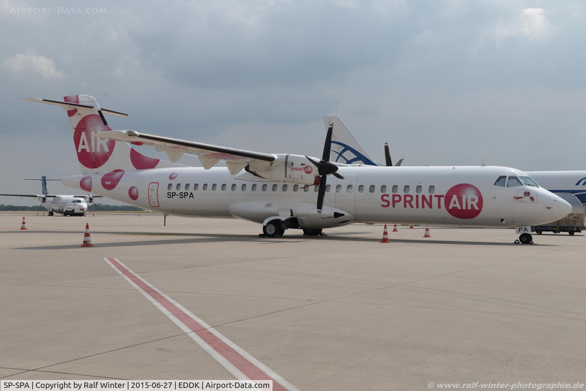 SP-SPA, 1991 ATR 72-202F C/N 246, ATR 72-202F - P8 SRN SprintAir - 246 - SP-SPA - 27.06.2015 - CGN
