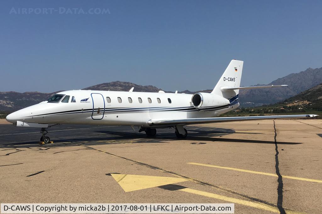 D-CAWS, 2012 Cessna 680 Citation Sovereign C/N 680-0328, Parked