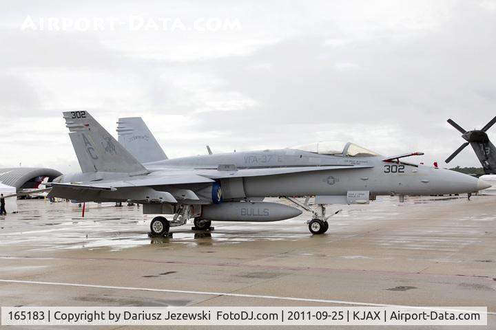 165183, McDonnell Douglas F/A-18C Hornet C/N 1309, FA-18C Hornet 165183 AC-302 from VFA-37 Ragin’ Bulls NAS Oceana, VA