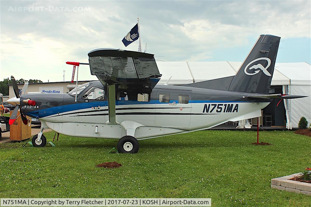 N751MA, 2016 Quest Kodiak 100 C/N 100-0184, At 2017 EAA AirVenture at Oshkosh