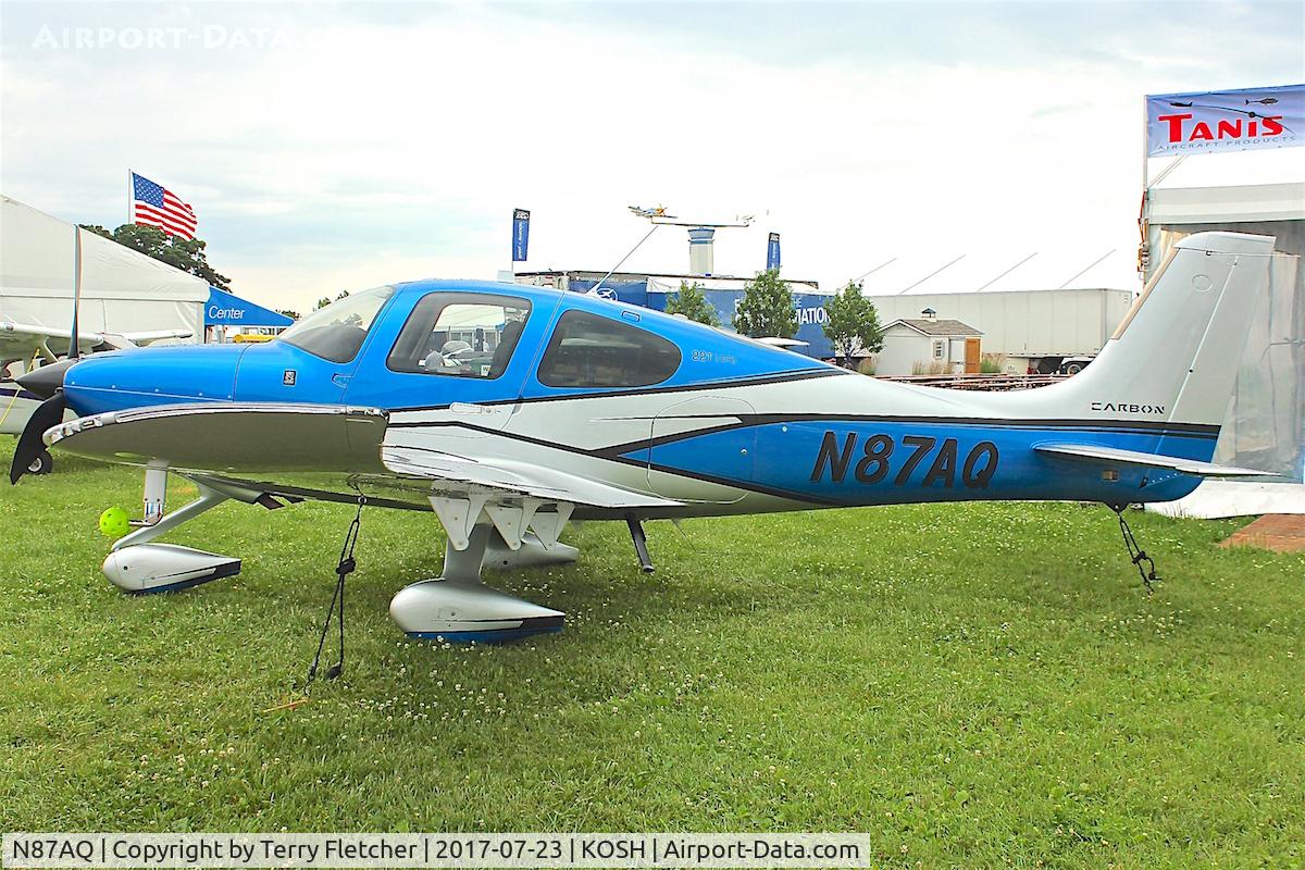 N87AQ, 2017 Cirrus SR22T C/N 1531, At 2017 EAA AirVenture at Oshkosh