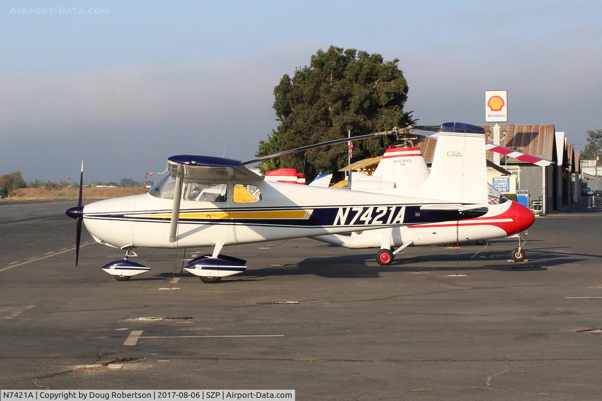N7421A, 1956 Cessna 172 C/N 29521, 1956 Cessna 172, Continental O-300-A 145 Hp 6 cylinder. First year of production-NOT a Skyhawk name version offered until years later.
