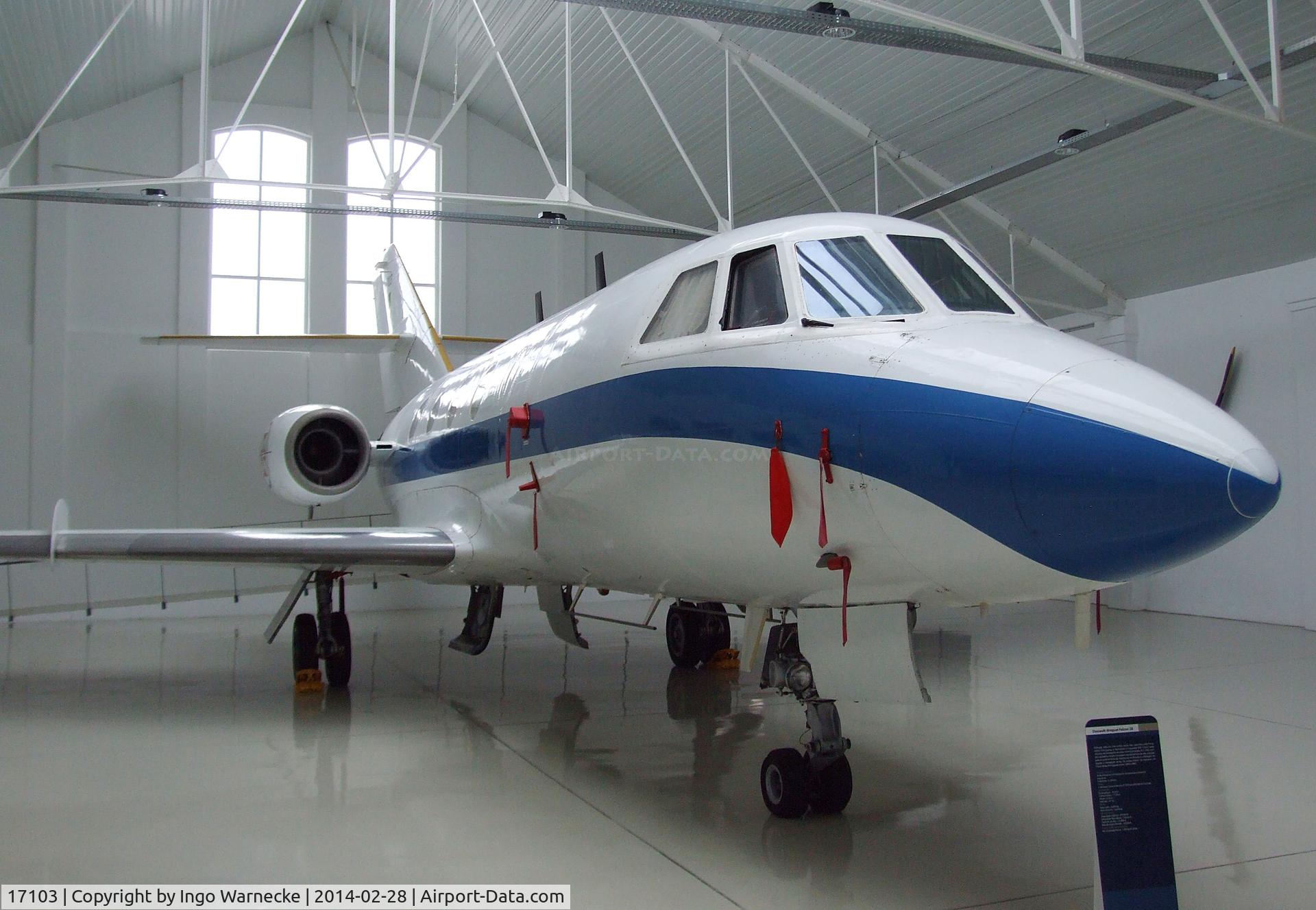 17103, 1969 Dassault Falcon (Mystere) 20DC C/N 217, Dassault Mystere / Falcon 20DC at the Museu do Ar, Sintra