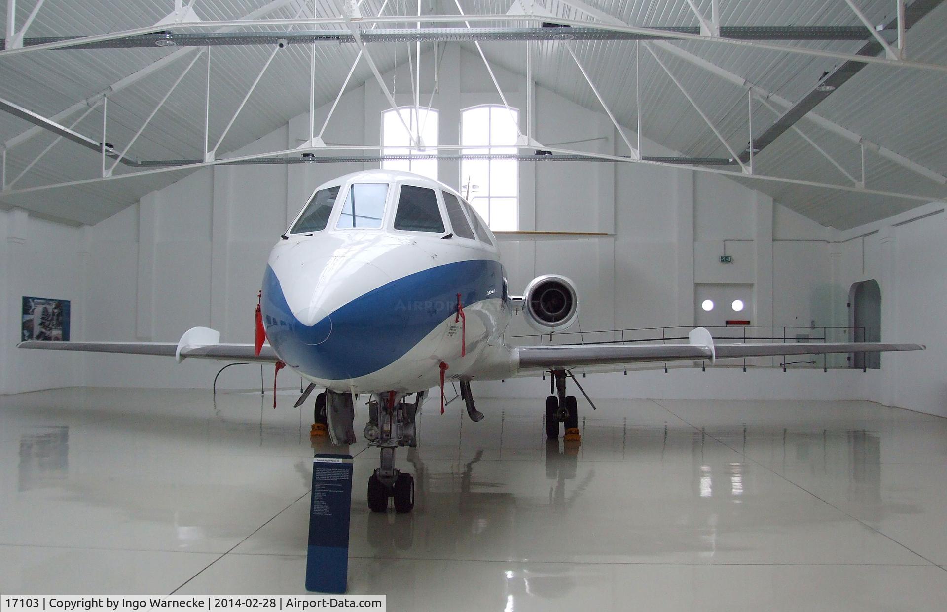 17103, 1969 Dassault Falcon (Mystere) 20DC C/N 217, Dassault Mystere / Falcon 20DC at the Museu do Ar, Sintra