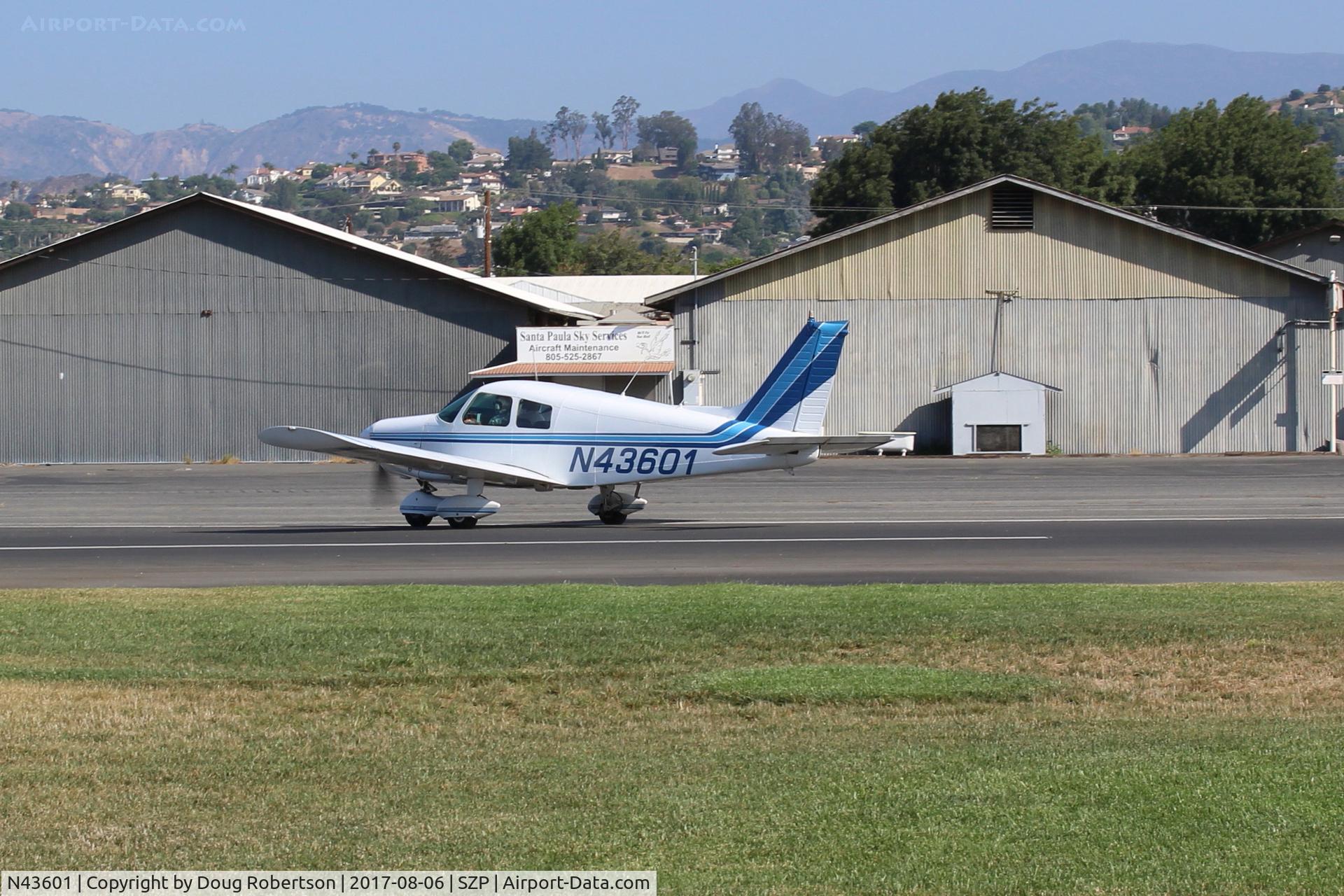 N43601, 1974 Piper PA-28-140 Cruiser C/N 28-7425381, 1974 Piper PA-28-140 CRUISER, Lycoming O&VO-360 performance upgrade to 180 Hp, taxi off the active
