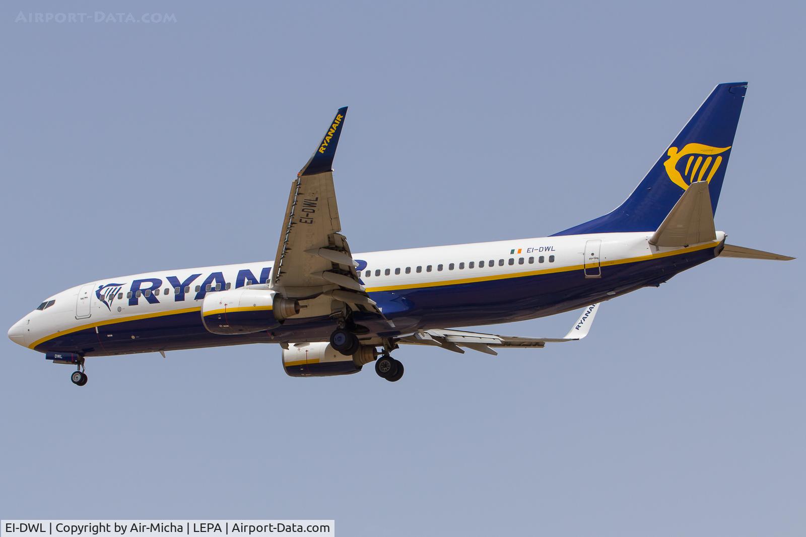 EI-DWL, 2007 Boeing 737-8AS C/N 33618, Ryanair