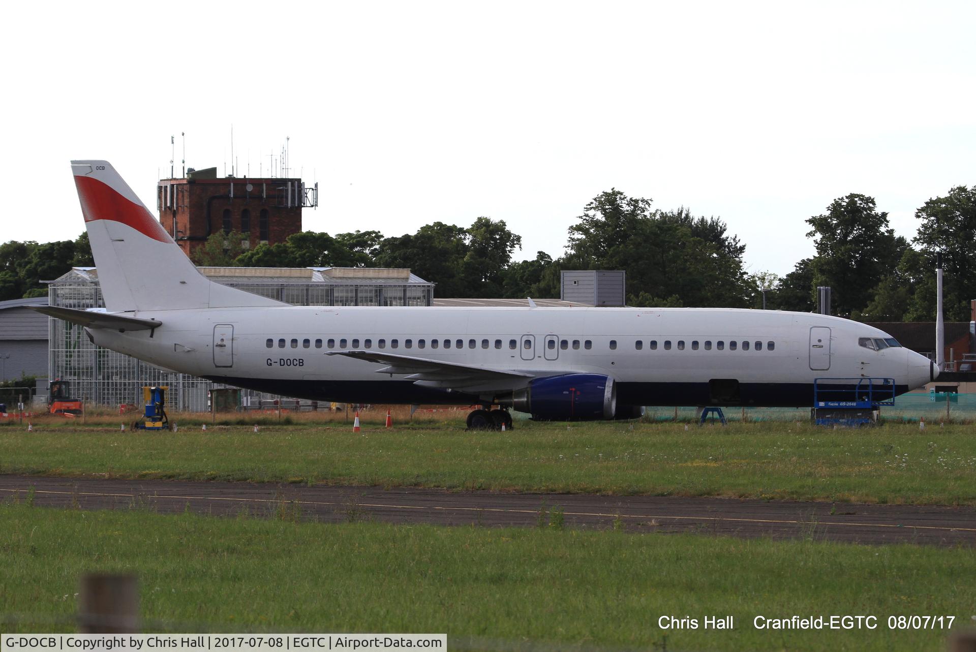 G-DOCB, 1991 Boeing 737-436 C/N 25304, stored at Cranfield