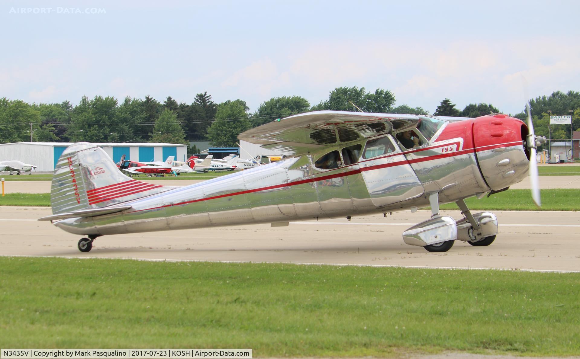 N3435V, 1948 Cessna 195 C/N 7120, Cessna 195