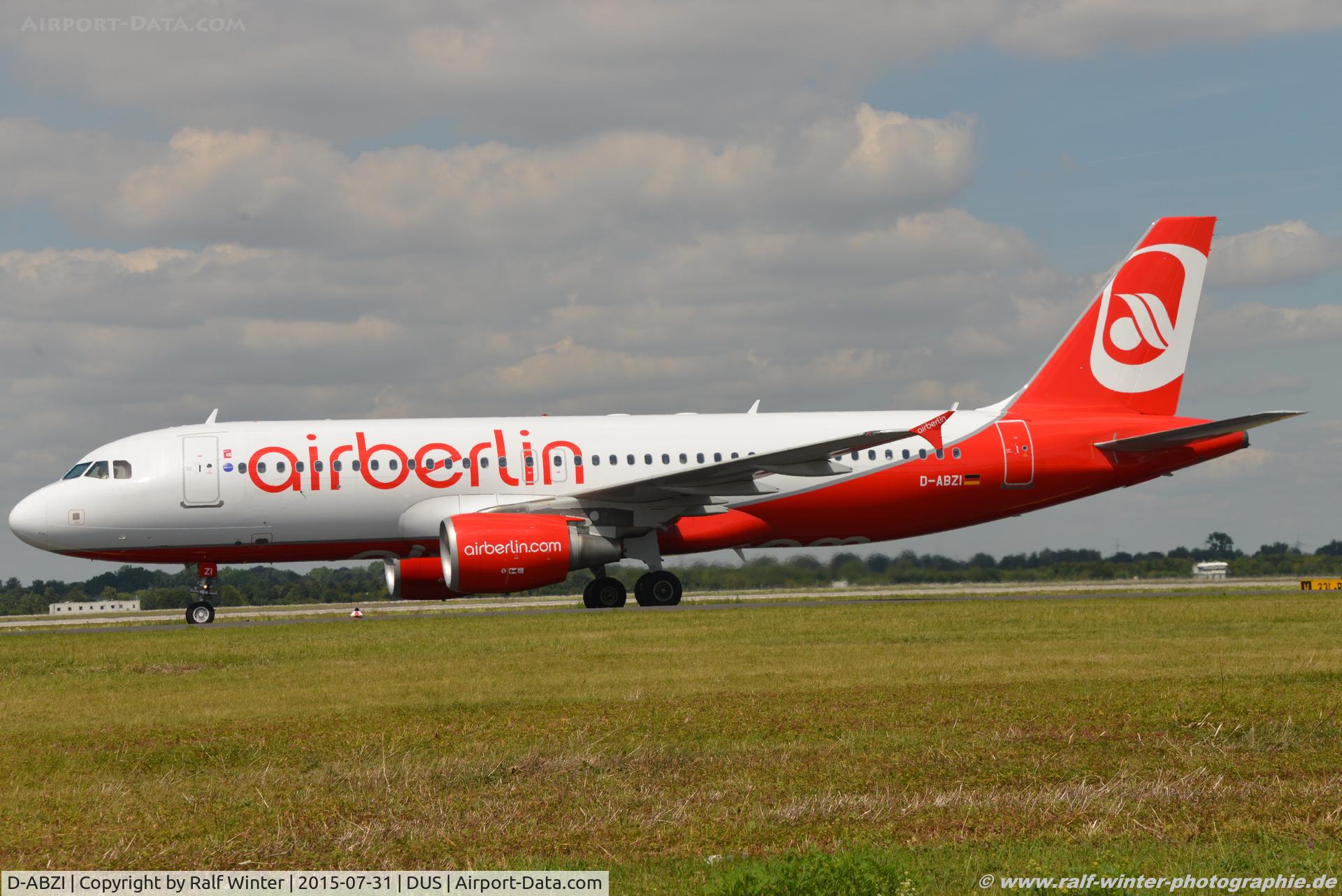 D-ABZI, 2007 Airbus A320-216 C/N 3328, Airbus A320-216 - AB BER Air Berlin - 3328 - D-ABZI - 31.07.2015 - DUS
