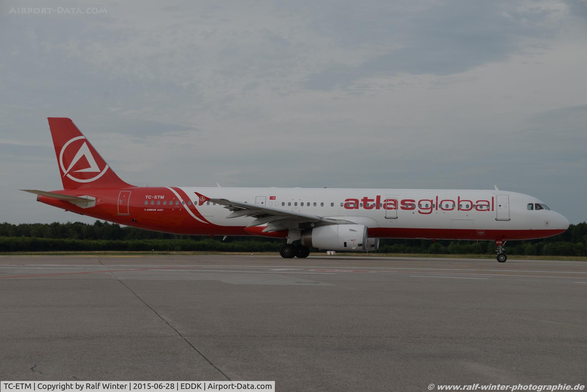 TC-ETM, 1996 Airbus A321-131 C/N 604, Airbus A321-131 - KK KKK Atlasjet International - 604 - TC-ETM - 28.06.2015 - CGN