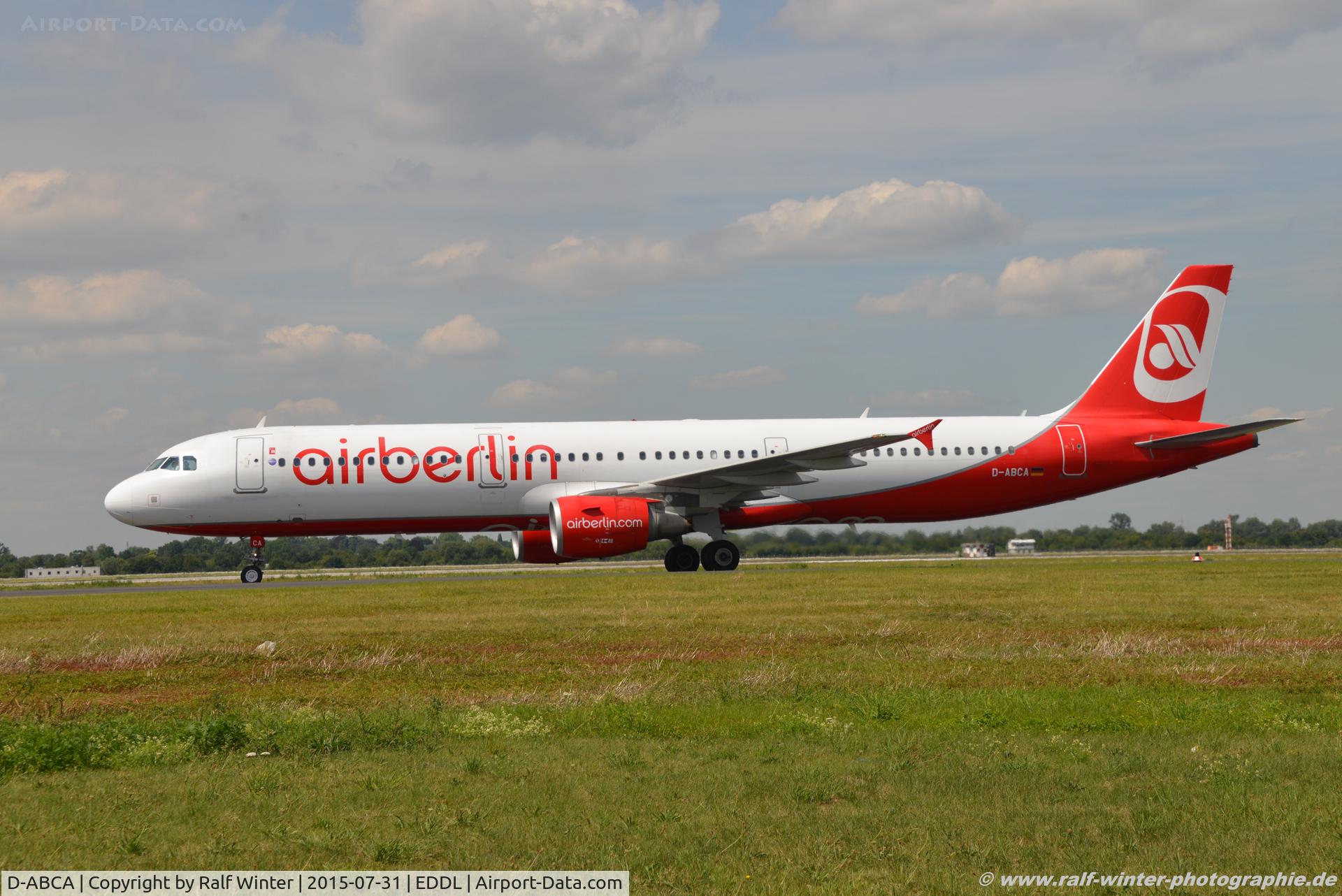 D-ABCA, 2008 Airbus A321-211 C/N 3708, Airbus A321-211 - AB BER Air Berlin - 3708 - D-ABCA - 31.07.2015 - DUS