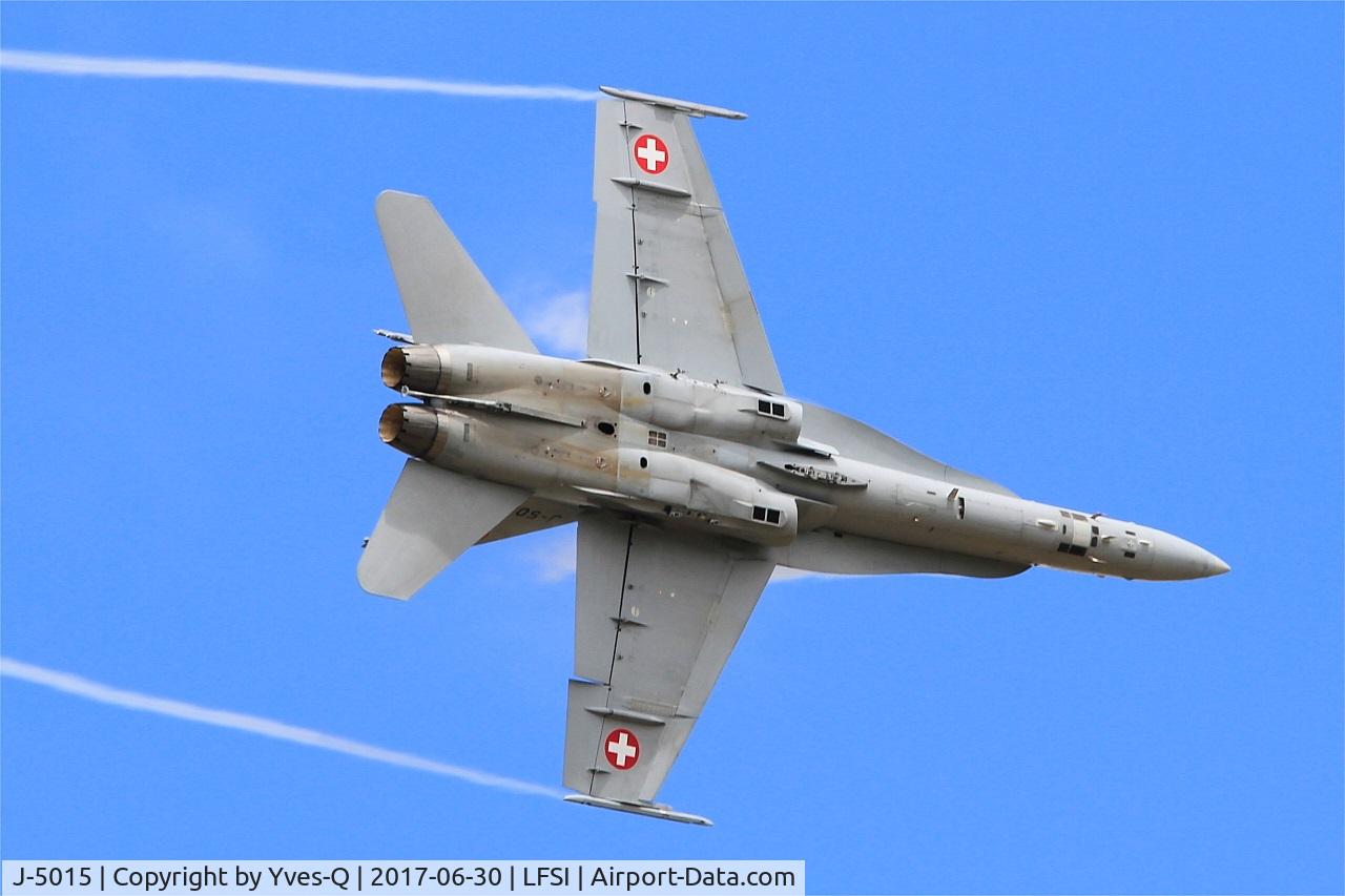 J-5015, McDonnell Douglas F/A-18C Hornet C/N 1361/SFC015, Swiss Air Force McDonnell Douglas FA-18C Hornet, On display, St Dizier-Robinson Air Base 113 (LFSI) Open day 2017
