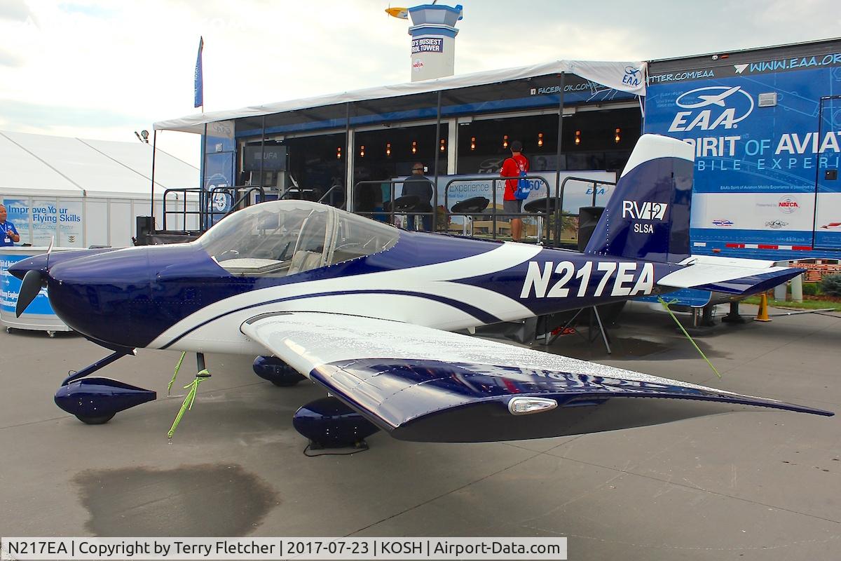 N217EA, 2016 Vans RV-12 C/N 12072, Displayed at the 2017 EAA Airventure at Oshkosh