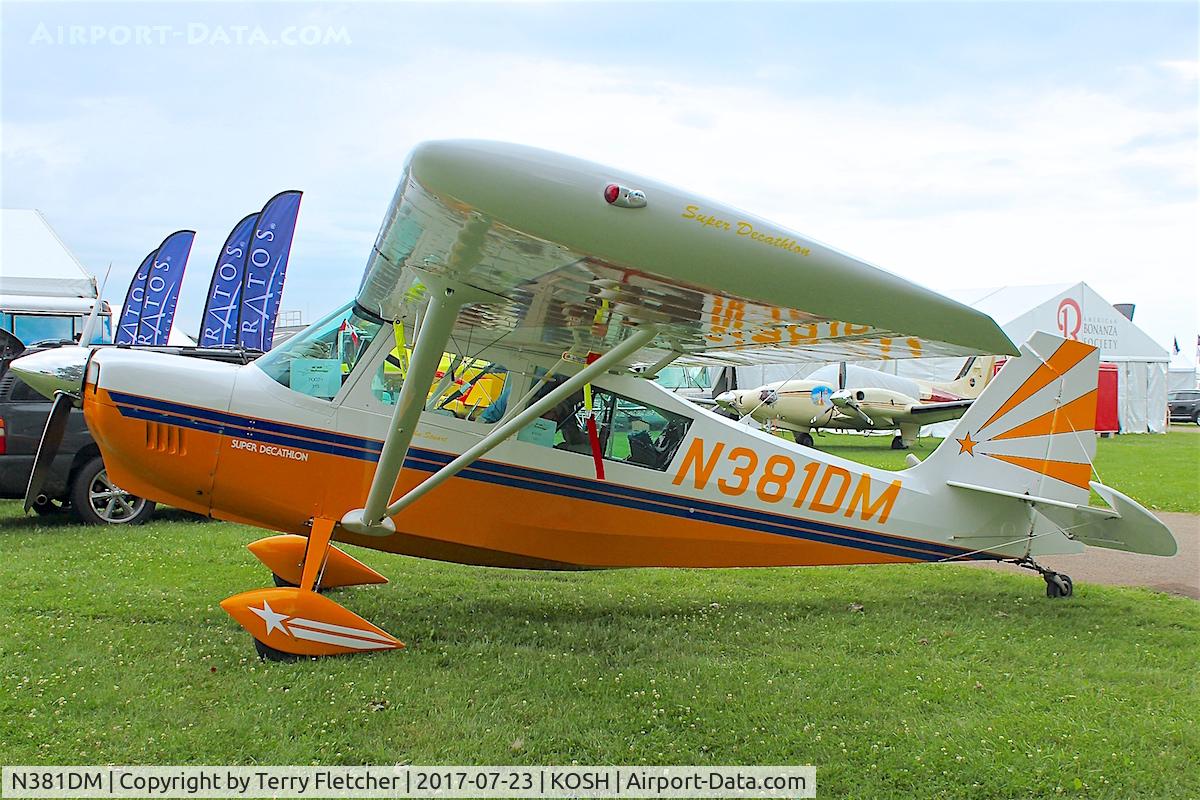 N381DM, 2000 American Champion 8KCAB Decathlon C/N 865-2000, Displayed at the 2017 EAA Airventure at Oshkosh