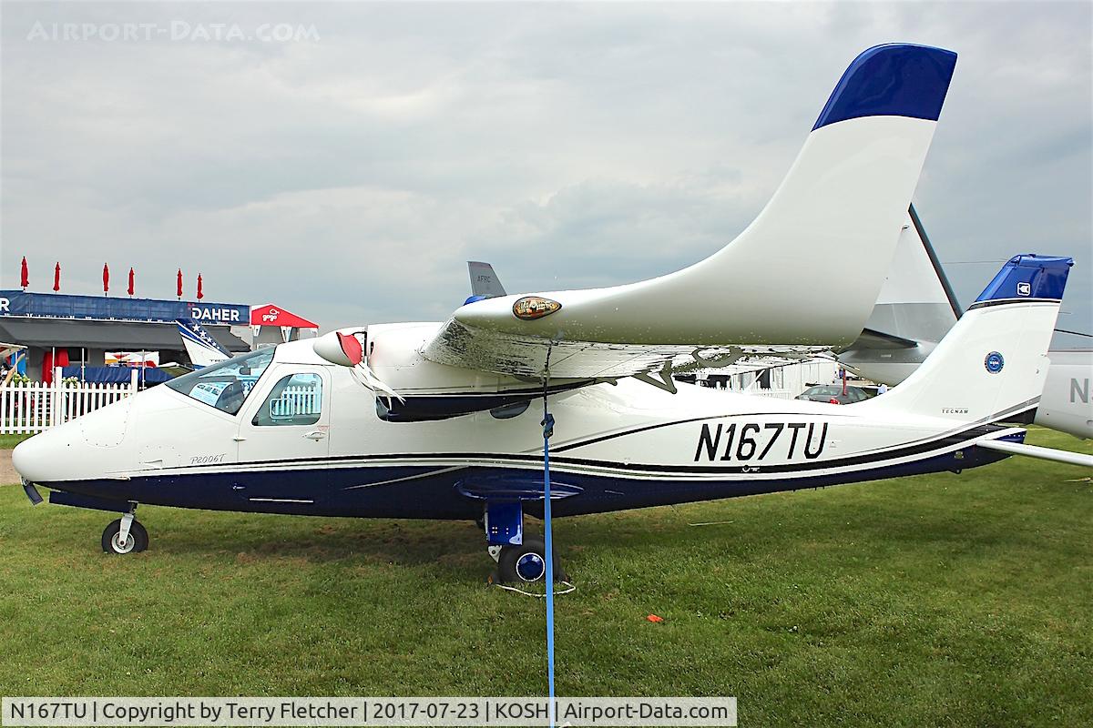N167TU, 2016 Tecnam P-2006T C/N 167/US, Displayed at the 2017 EAA Airventure at Oshkosh