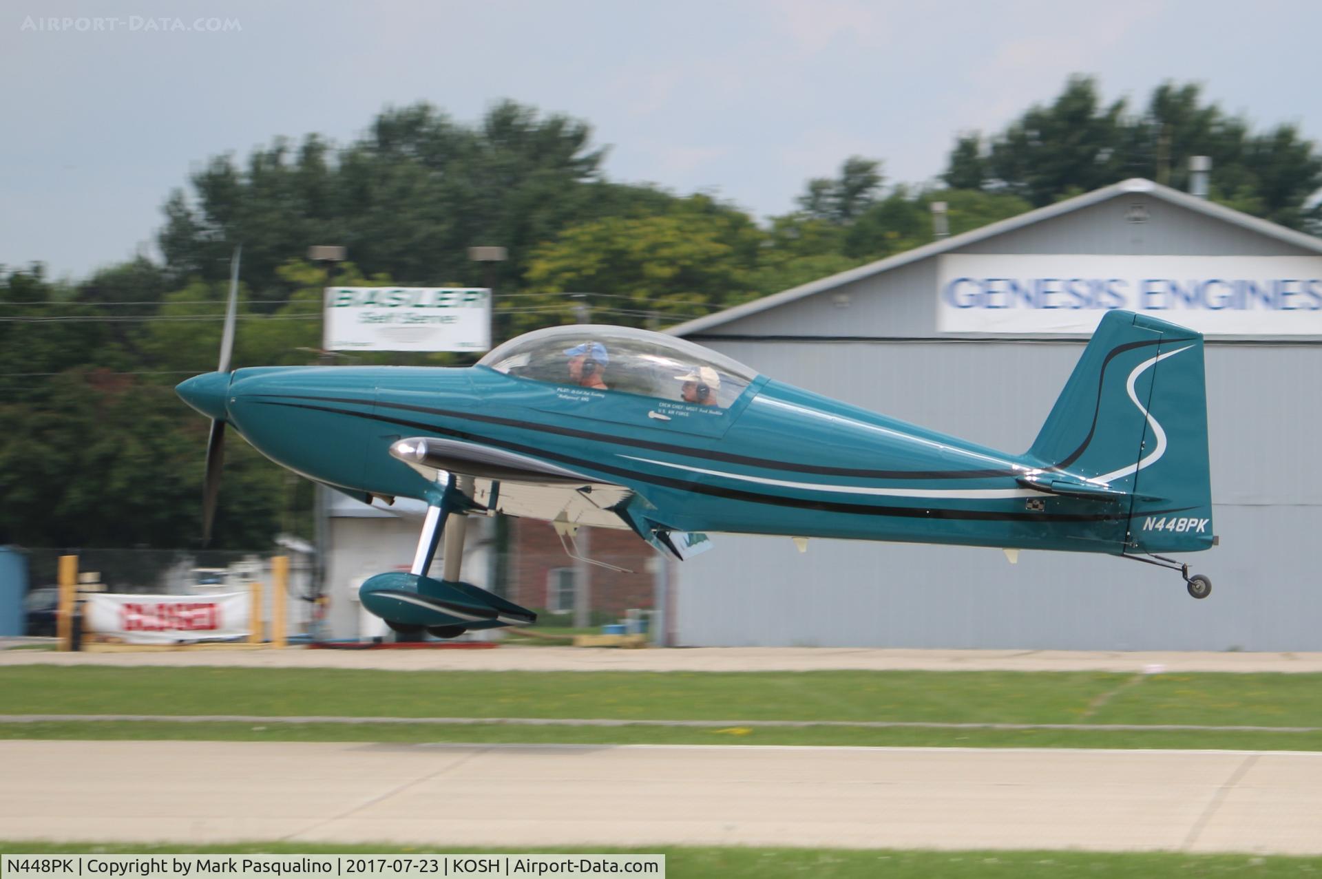 N448PK, 2017 Vans RV-8 C/N 83584, Vans RV-8