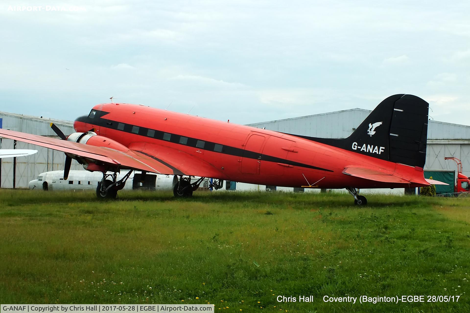 G-ANAF, 1944 Douglas DC-3C-R-1830-90C (C-47B) C/N 33436, at Coventry