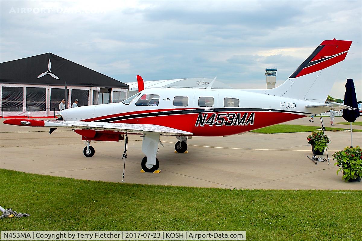N453MA, 2016 Piper PA-46-350P Malibu Mirage Malibu Mirage C/N 4636687, Displayed at 2017 EAA Airventure at Oshkosh