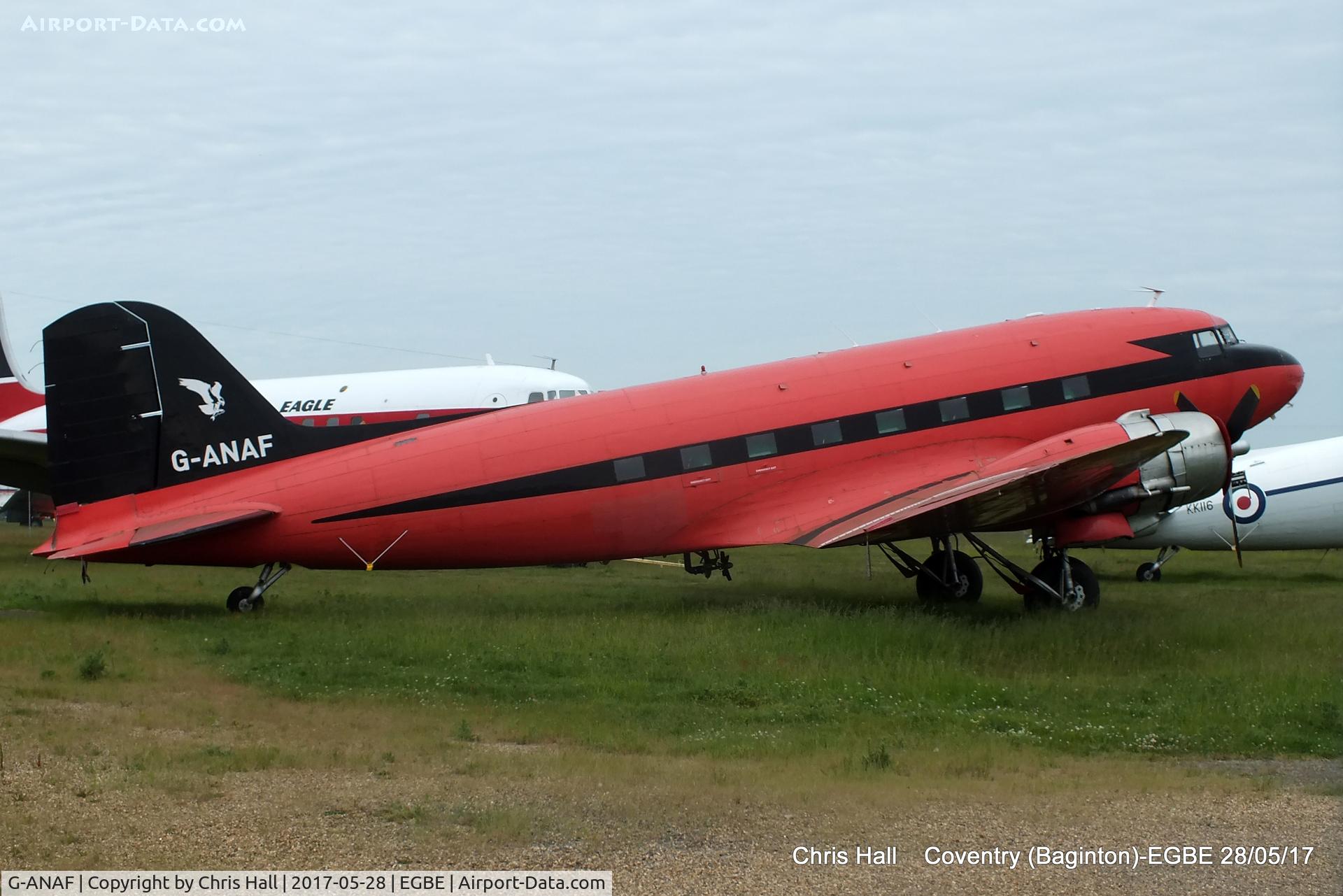 G-ANAF, 1944 Douglas DC-3C-R-1830-90C (C-47B) C/N 33436, at Coventry