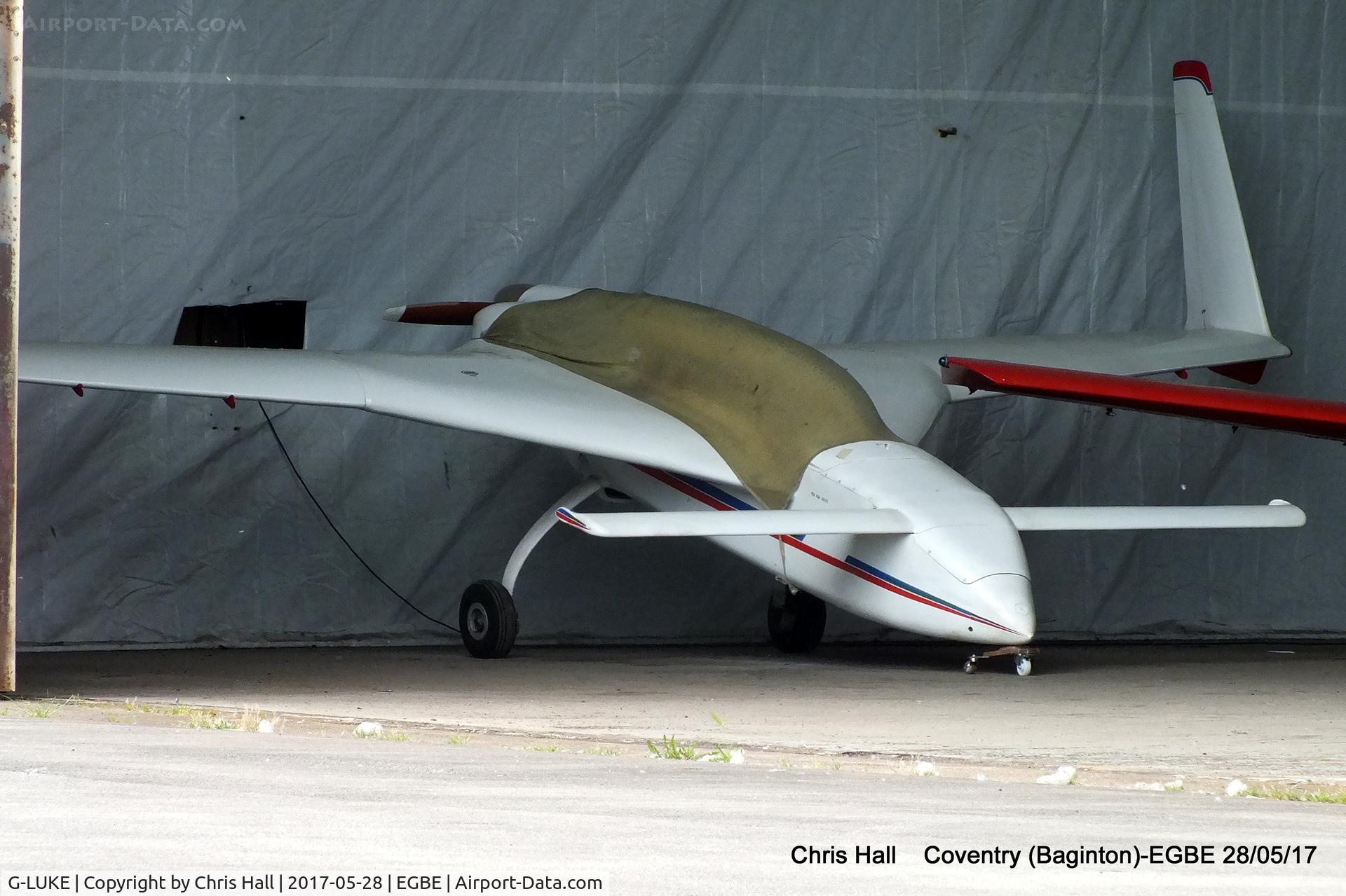 G-LUKE, 1986 Rutan Long-EZ C/N PFA 074A-10978, at Coventry