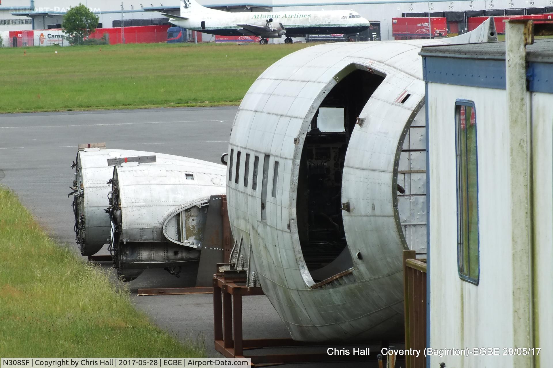 N308SF, 1943 Douglas C-47A Skytrain C/N 18984, at Coventry for restoration back to flight