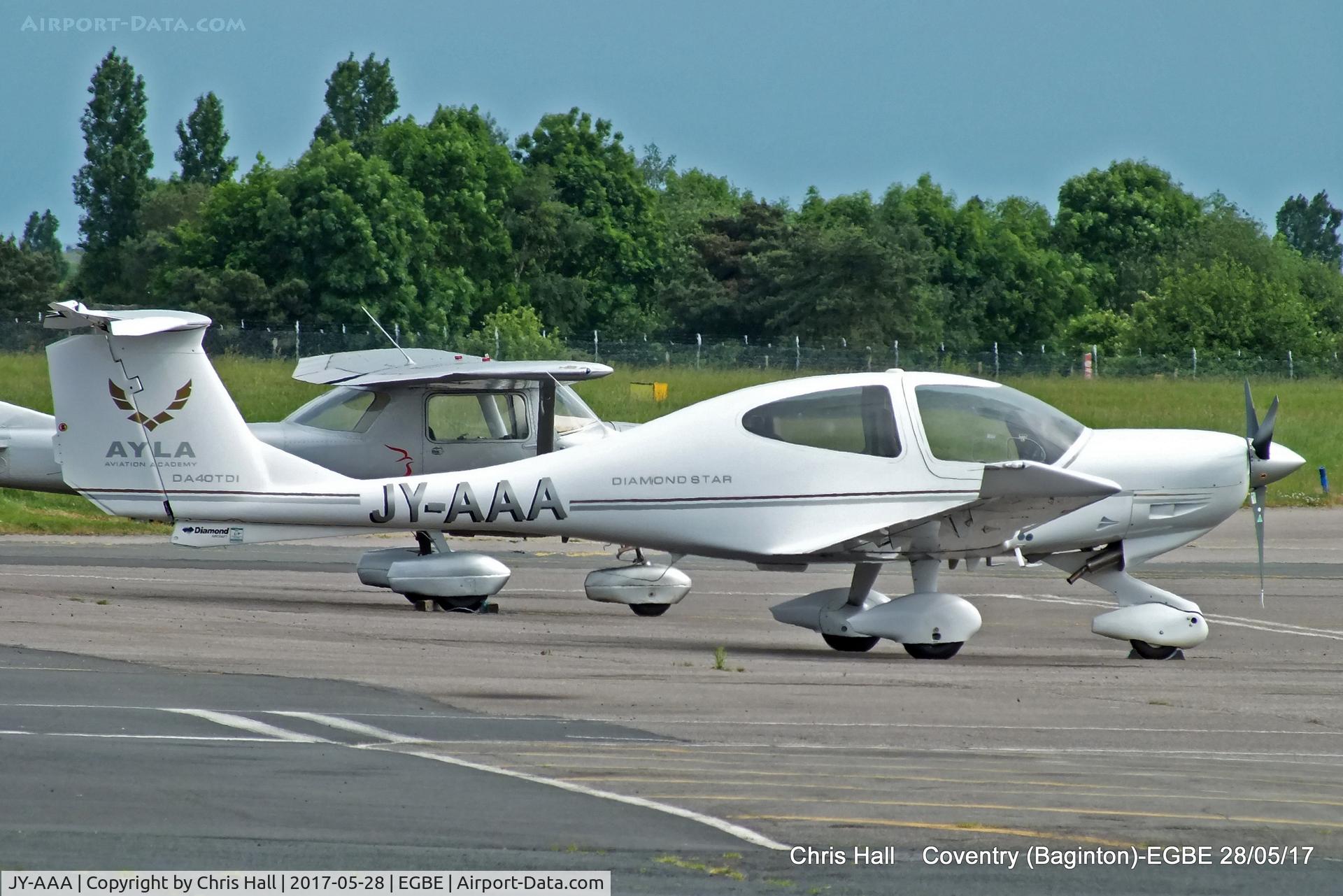 JY-AAA, 2006 Diamond DA-40D Diamond Star C/N D4.186, at Coventry