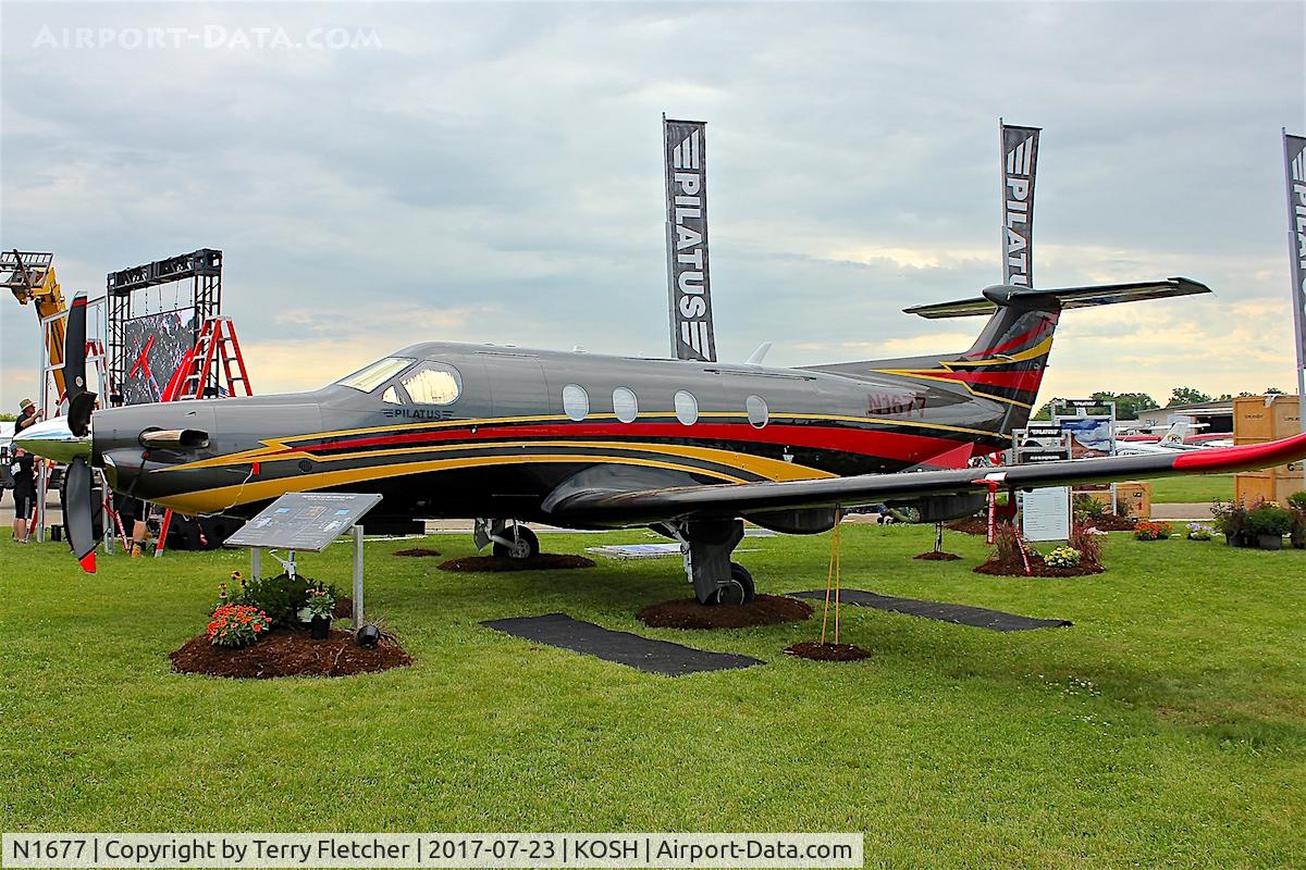 N1677, 2016 Pilatus PC-12/47E C/N 1677, Displayed at 2017 EAA Airventure at Oshkosh