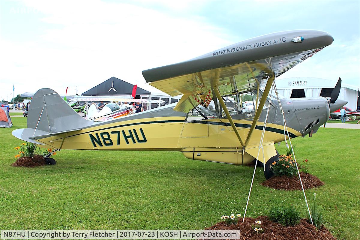 N87HU, 2017 Aviat A-1C-180 Husky C/N 3287, Displayed at 2017 EAA Airventure at Oshkosh