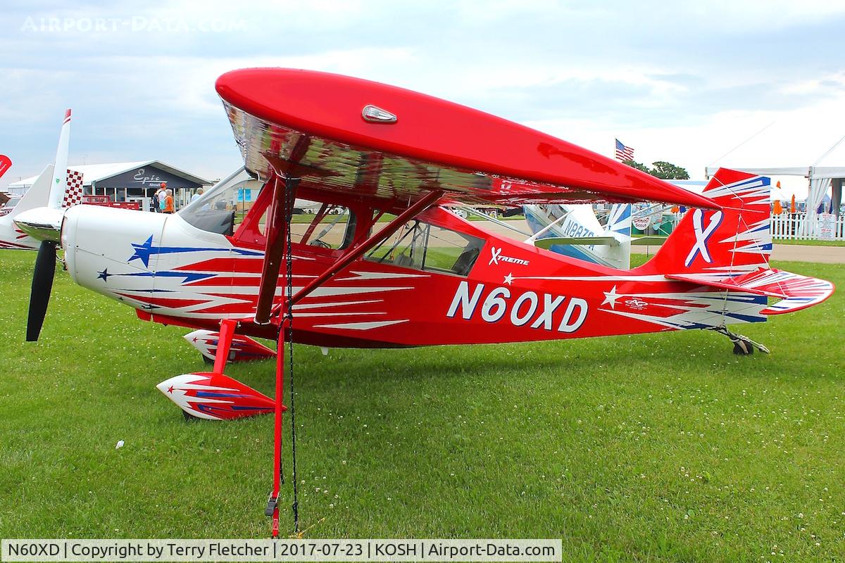 N60XD, 2015 American Champion 8KCAB Decathlon C/N 1160-2015, Displayed at 2017 EAA Airventure at Oshkosh