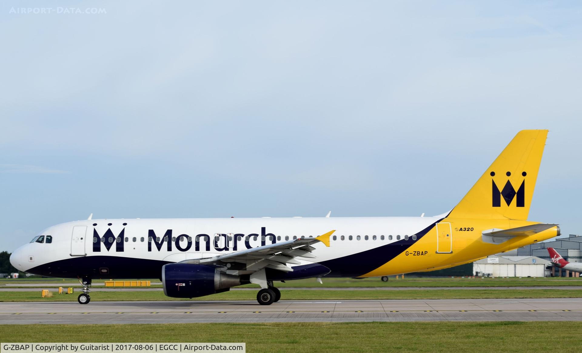 G-ZBAP, 2001 Airbus A320-214 C/N 1605, At Manchester