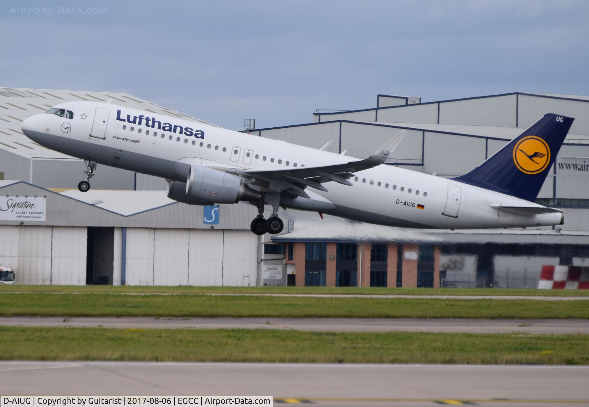 D-AIUG, 2014 Airbus A320-214 C/N 6202, At Manchester