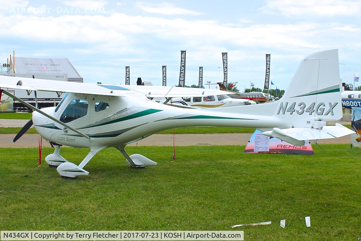 N434GX, 2015 Remos GX C/N 434, Displayed at 2017 EAA Airventure at Oshkosh