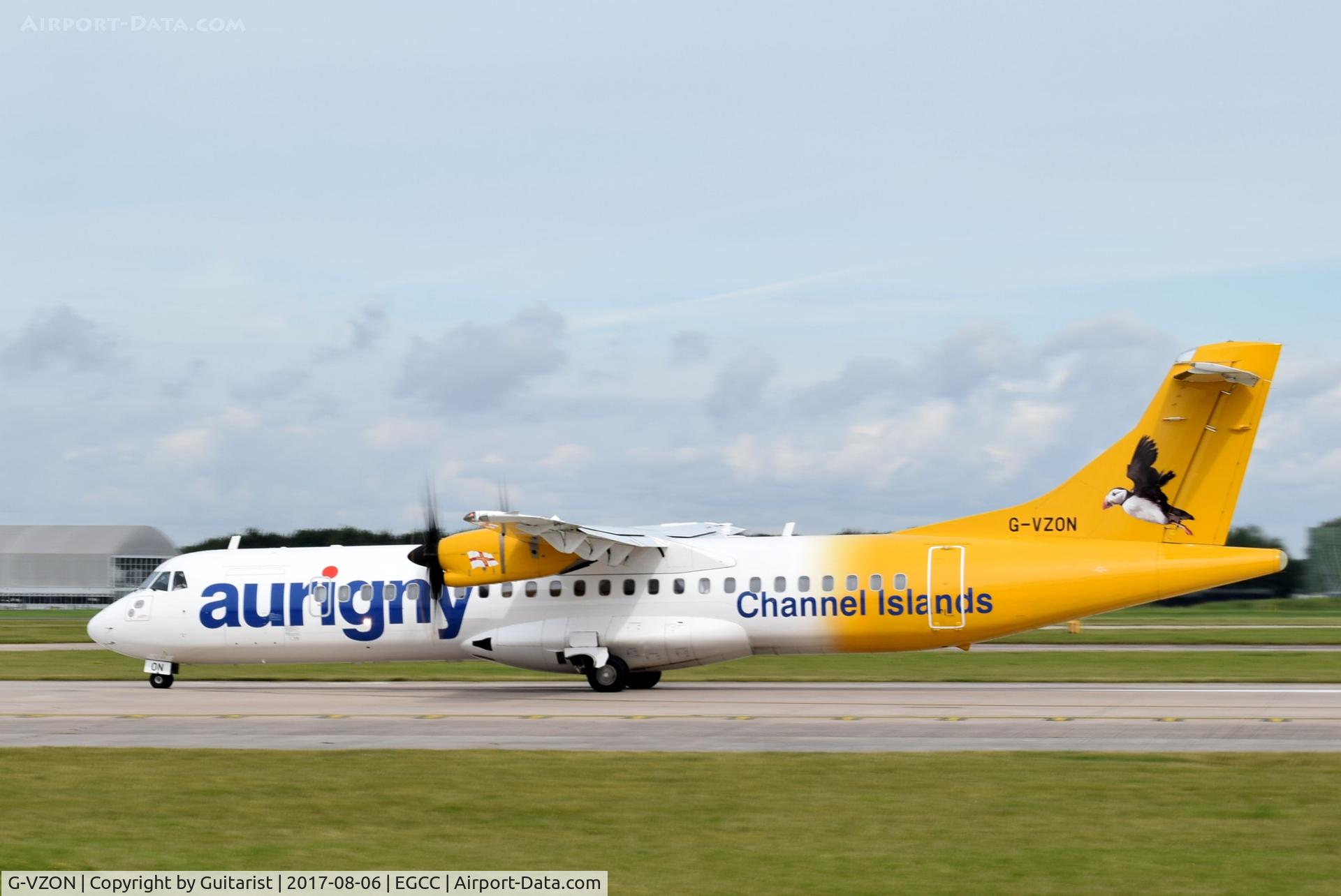 G-VZON, 2009 ATR 72-212A C/N 853, At Manchester
