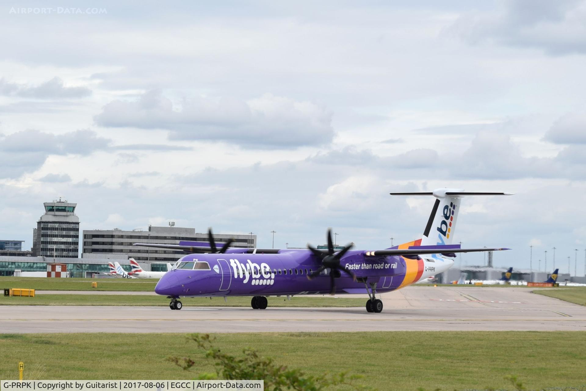 G-PRPK, 2008 Bombardier DHC-8-402 Dash 8 C/N 4203, At Manchester