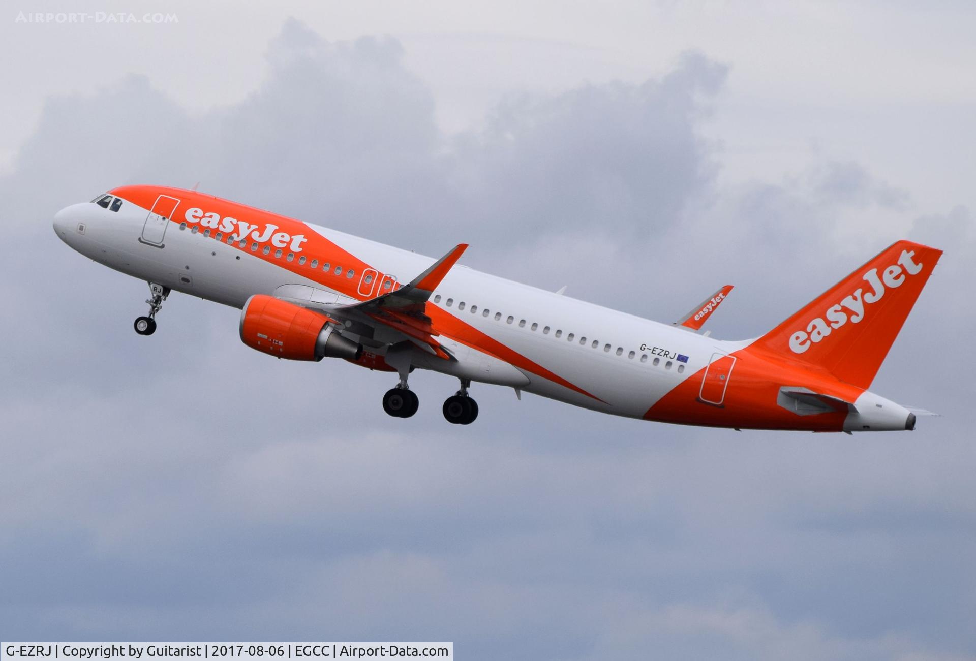 G-EZRJ, 2017 Airbus A320-214 C/N 7762, At Manchester