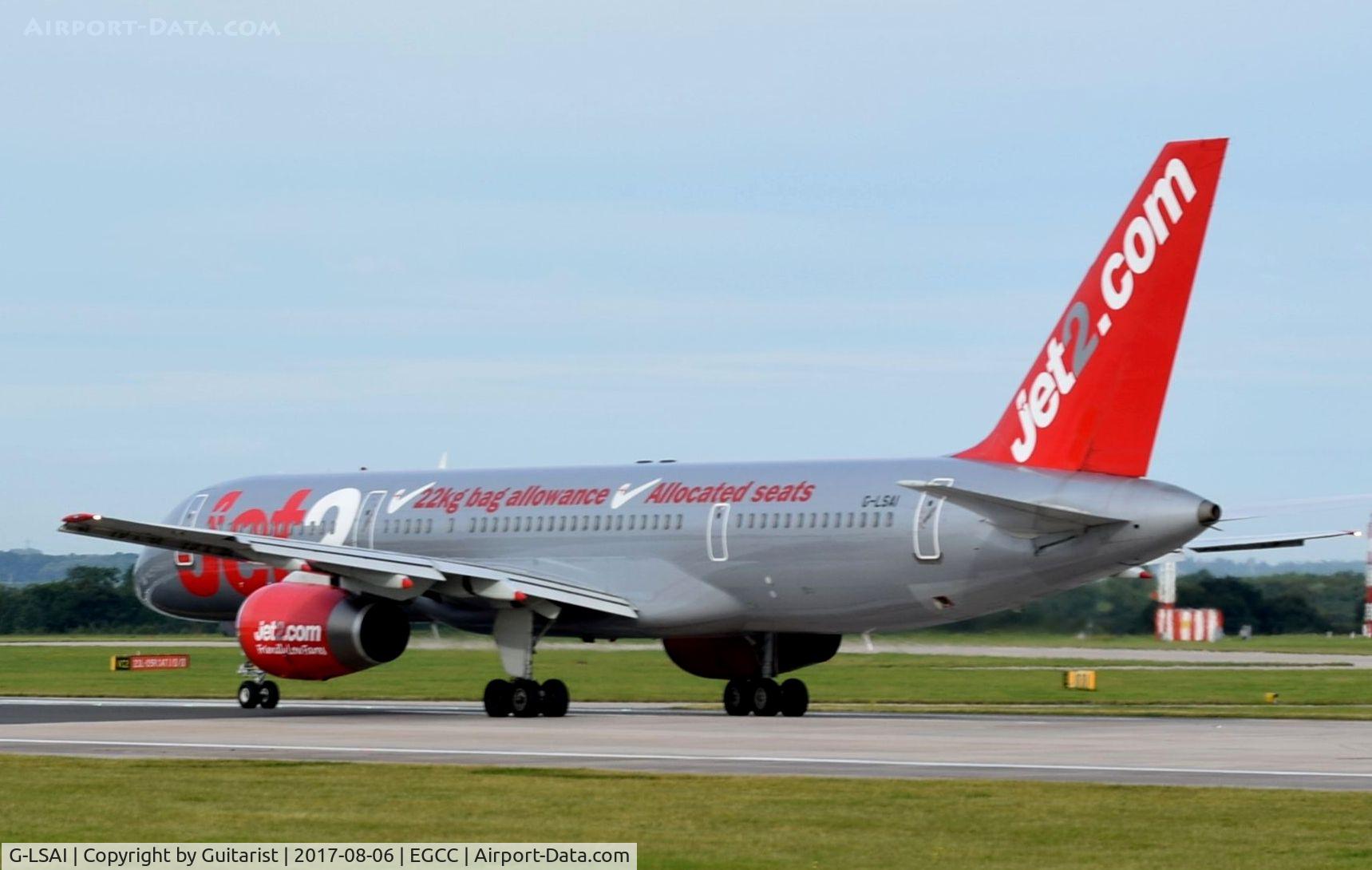 G-LSAI, 1987 Boeing 757-21B C/N 24016, At Manchester
