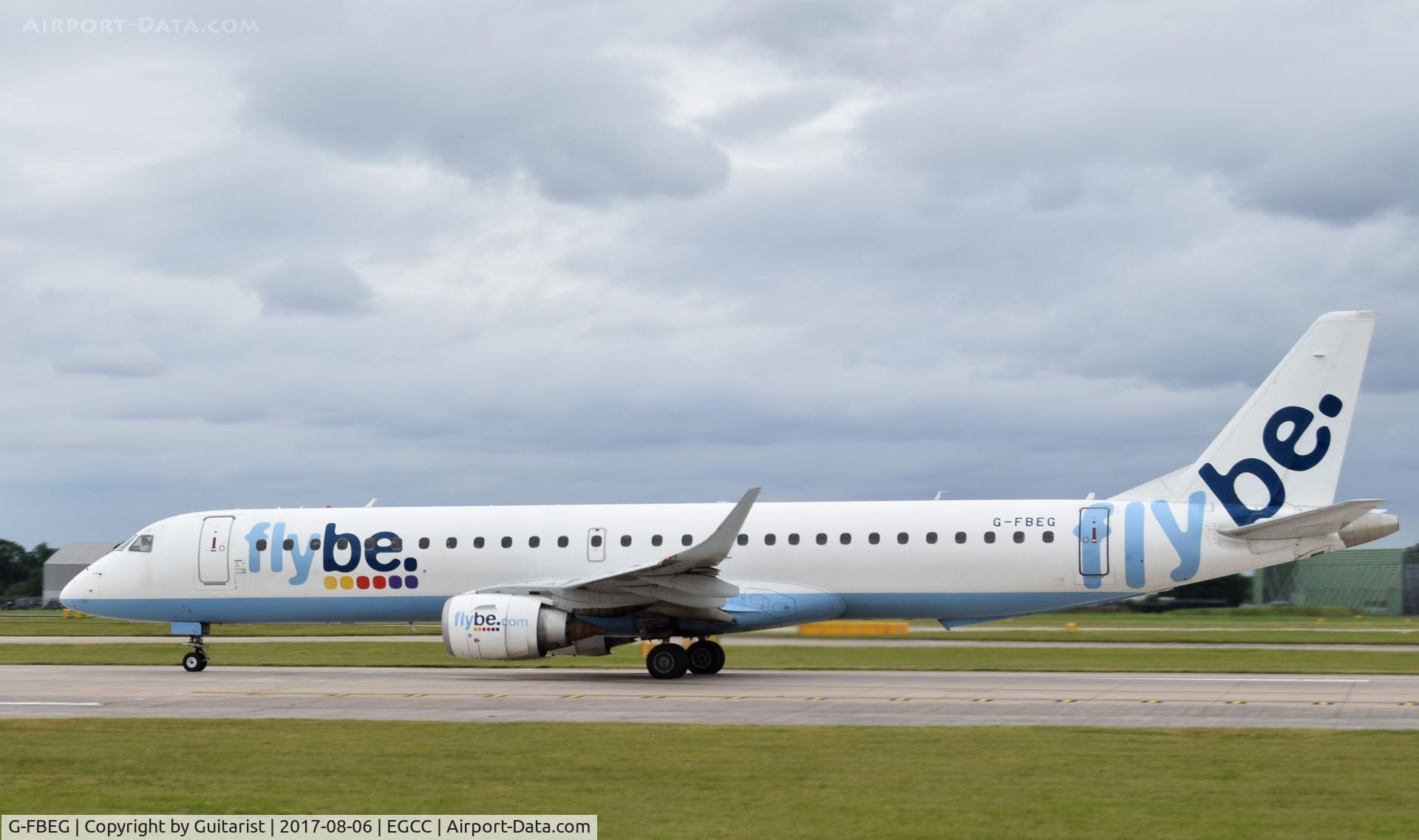 G-FBEG, 2007 Embraer 195LR (ERJ-190-200LR) C/N 19000120, At Manchester