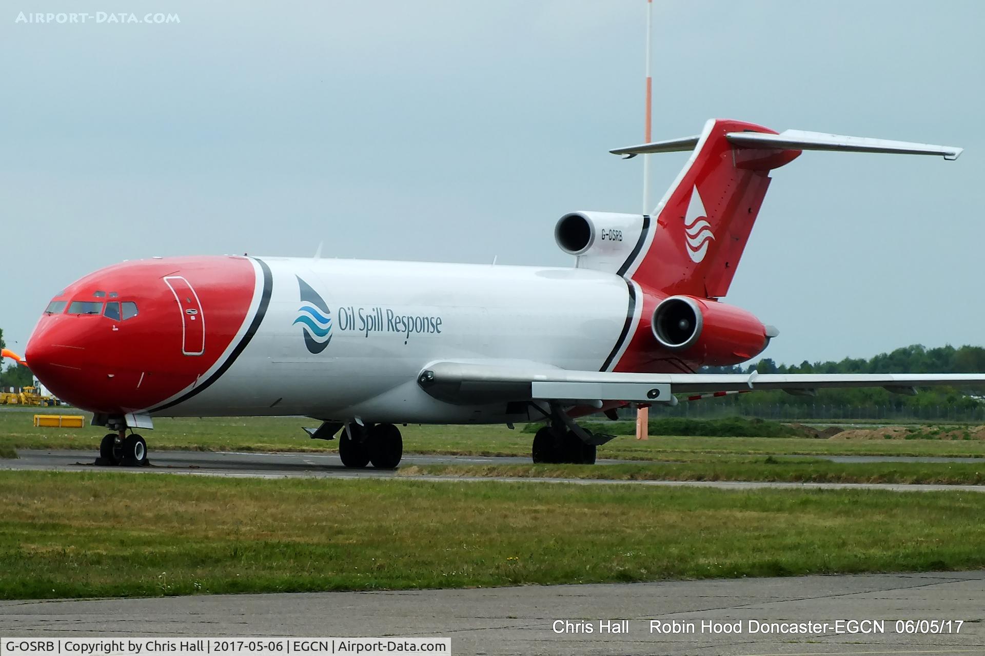G-OSRB, 1983 Boeing 727-2S2F C/N 22929, at Robin Hood Doncaster