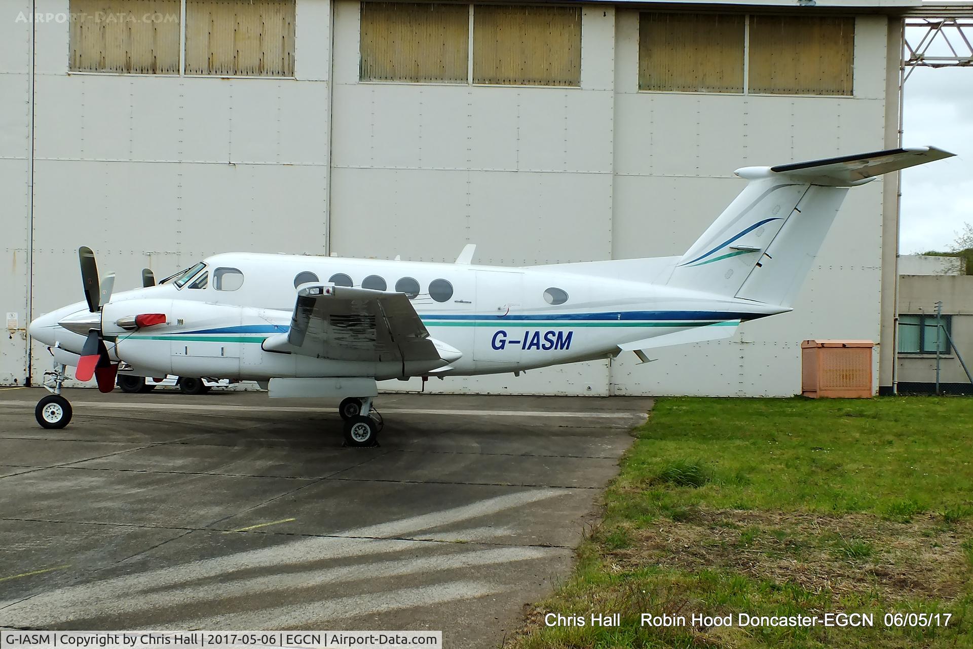 G-IASM, 1979 Beech 200 Super King Air C/N BB-521, at Robin Hood Doncaster