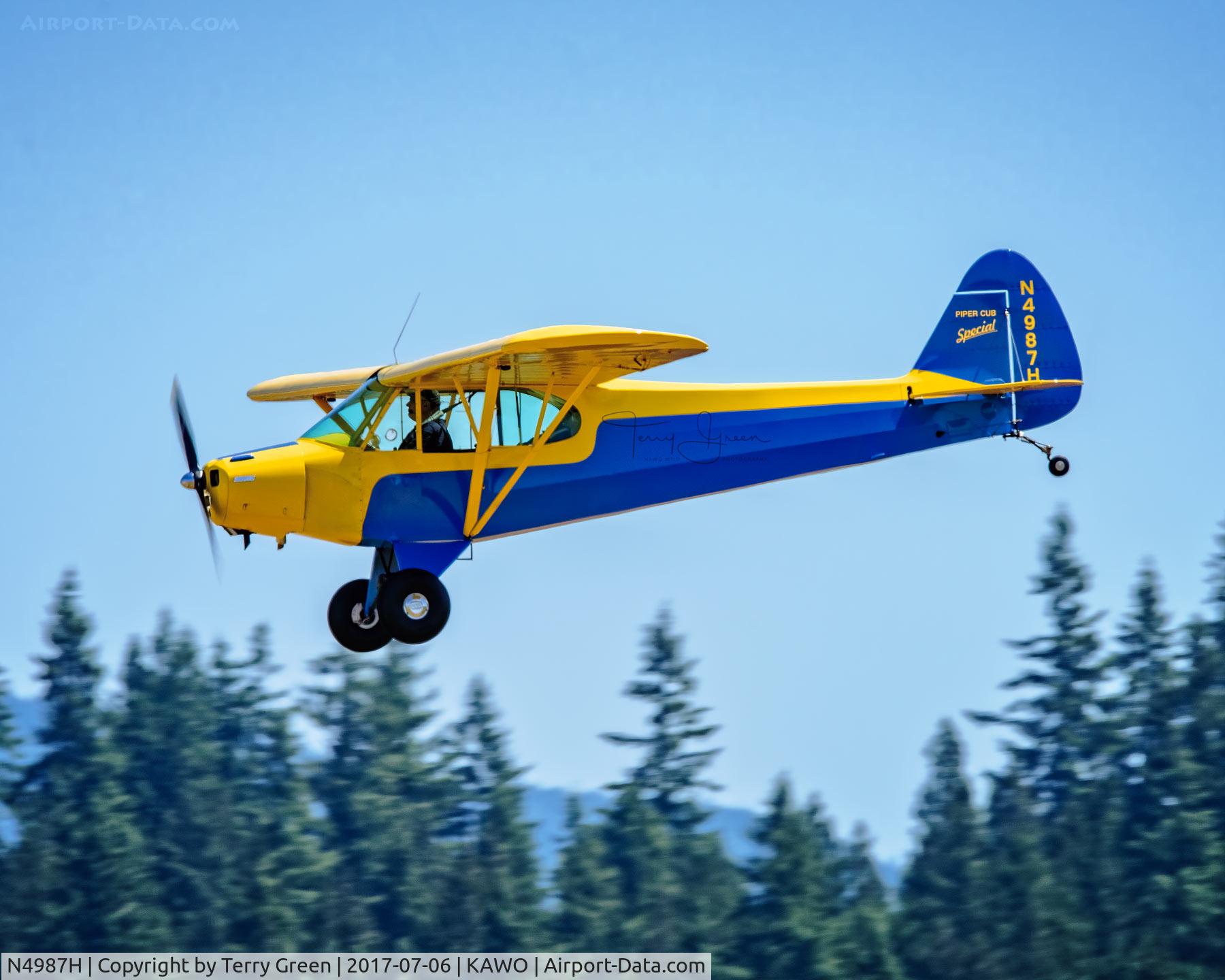 N4987H, 1948 Piper PA-11S Cub Special C/N 11-870, KAWO