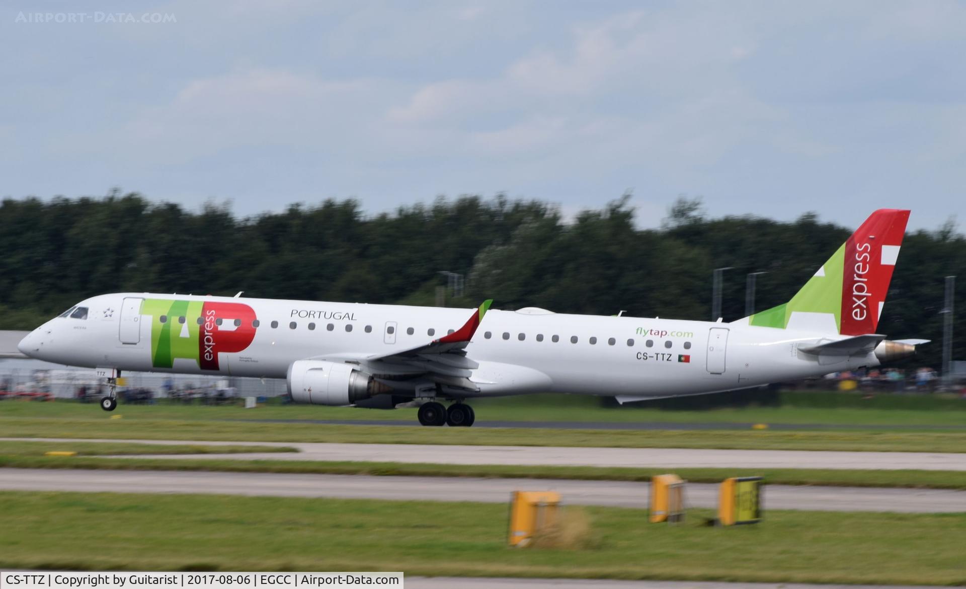 CS-TTZ, 2013 Embraer 195AR (ERJ-190-200IGW) C/N 19000628, At Manchester