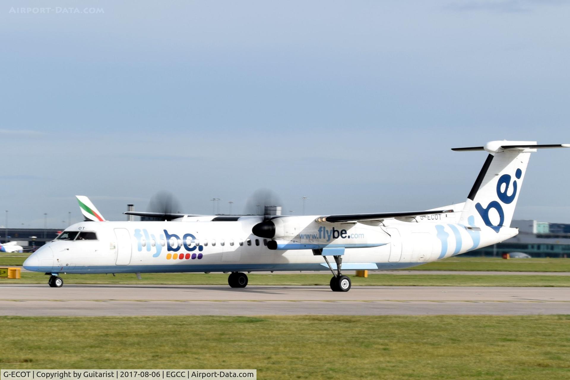 G-ECOT, 2009 De Havilland Canada DHC-8-402Q Dash 8 C/N 4251, At Manchester