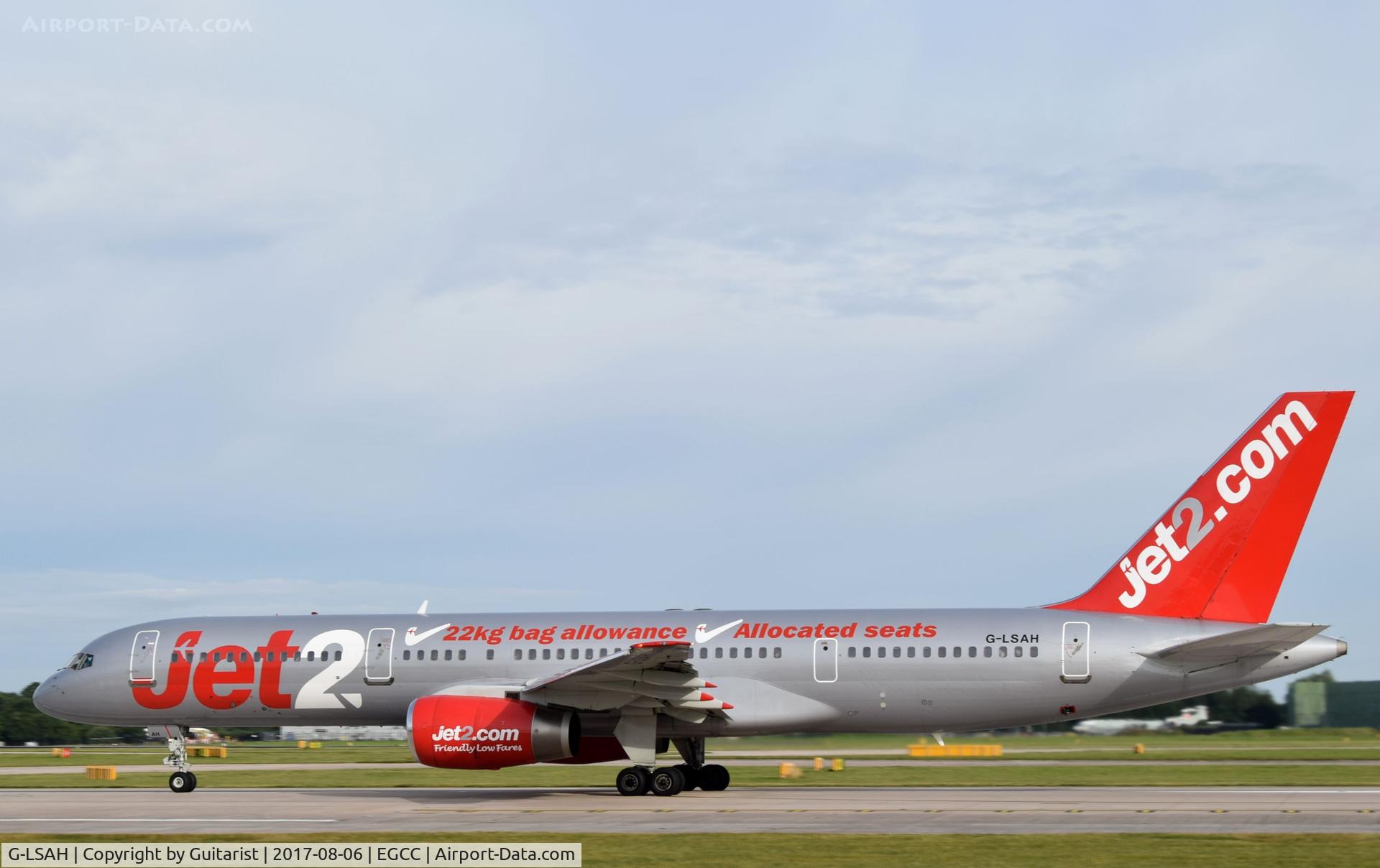 G-LSAH, 1987 Boeing 757-21B C/N 24015, At Manchester