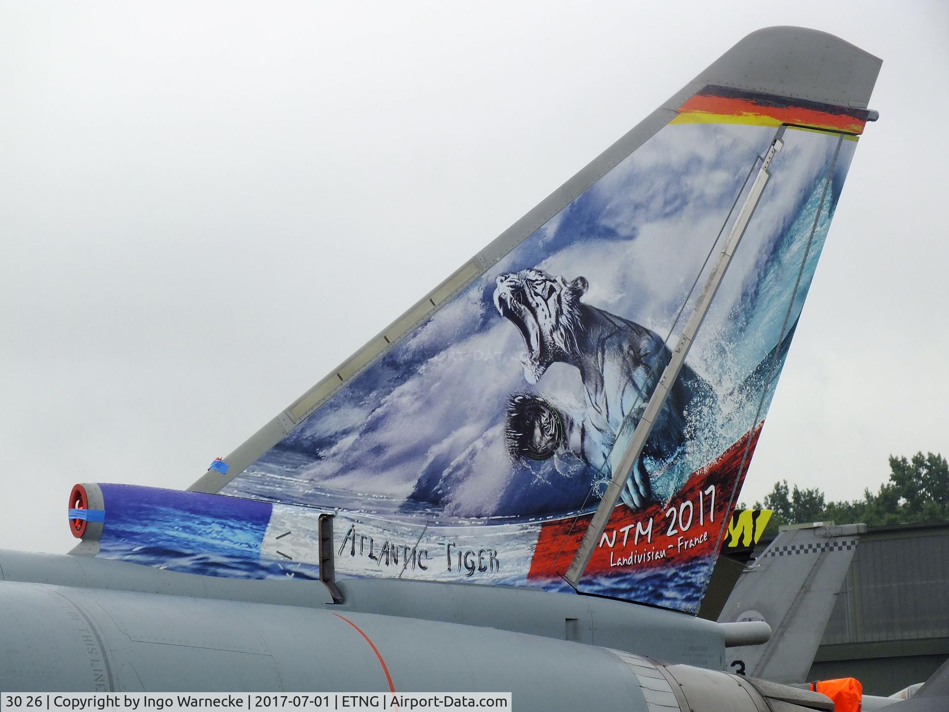 30 26, 2006 Eurofighter EF-2000 Typhoon S C/N GS016, Eurofighter EF2000 of the Luftwaffe in 'Atlantic Tiger' special colours at the NAEWF 35 years jubilee display Geilenkirchen 2017