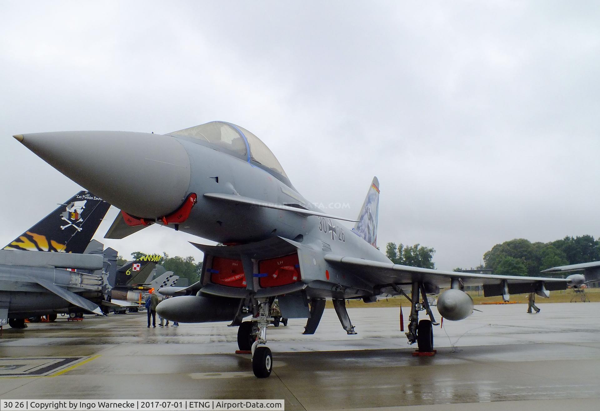 30 26, 2006 Eurofighter EF-2000 Typhoon S C/N GS016, Eurofighter EF2000 of the Luftwaffe in 'Atlantic Tiger' special colours at the NAEWF 35 years jubilee display Geilenkirchen 2017