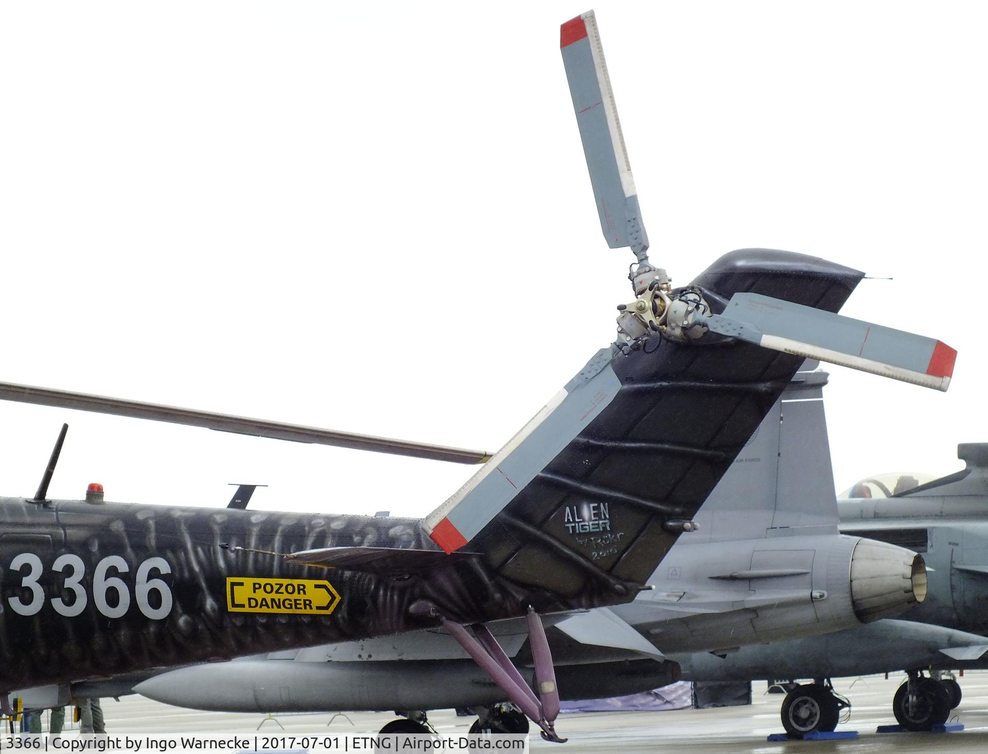 3366, Mil Mi-35 Hind E C/N 203366, Mil Mi-35 Hind E of the Czech Air Force in 'Alien' special colours at the NAEWF 35 years jubilee display Geilenkirchen 2017