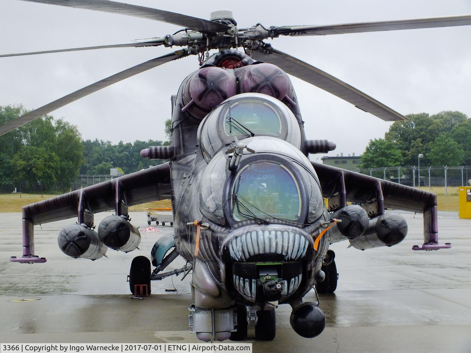 3366, Mil Mi-35 Hind E C/N 203366, Mil Mi-35 Hind E of the Czech Air Force in 'Alien' special colours at the NAEWF 35 years jubilee display Geilenkirchen 2017